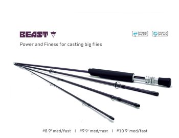 ArcticSilver BEAST with/without SWITCH-FLEX HANDLE Fliegenruten zum PredatorFishing