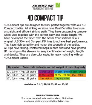 Guideline 4D Compact Tips in 10Ft und 12Ft -Die perfekten Tips für 4D Compact Schussköpfe-