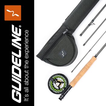 Guideline Embrace LIGHT TROUT Fly Fishing Outfit #5 9FT Das Fliegenfischer-Set mit den 24 fängigen Gratisfliegen und Nymphen in einer praktischen Fliegenbox.