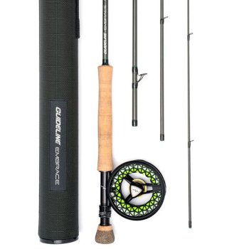 Guideline Embrace TROUT Fly Fishing Outfit #6 9FT Das Fliegenfischer-Set mit den 24 fängigen Gratisfliegen und Nymphen in einer praktischen Fliegenbox.