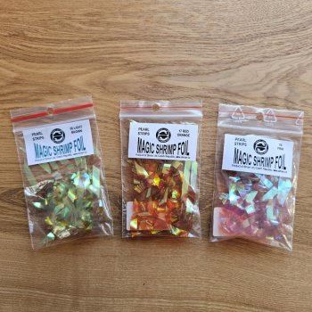Jan Siman Magic Shrimp Foil Pearl Strips Das attraktive Rückenschild für fängige Nymphen