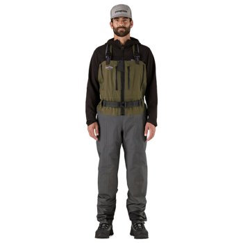 Patagonia M's Swiftcurrent Expedition Zip Front Waders in Basin Green (BSNG) Die strapazierfähigste und funktionellste Wathose für die härtesten Bedingungen. Modell 2026