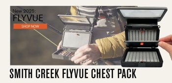 Smith Creek FlyVue Chest Pack Die Großraum-Fliegenbox mit Sichthilfe.