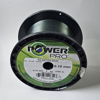 Shimano POWER PRO in Moos Green 0.10mm 5kg 2740m 100% Spectra Fiber Sonderangebot, nur solange Vorrat reicht!