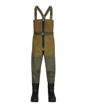 Simms Freestone Z Bootfoot Loden Die atmungsaktive Wathose mit dem integrierten Stiefel + Gummisohle.