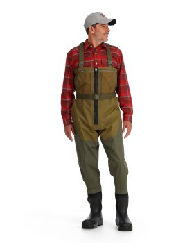 Simms Freestone Z Bootfoot Loden Die atmungsaktive Wathose mit dem integrierten Stiefel + Gummisohle.