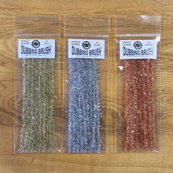 Dubbing Brush Sparkle Dubbing Vertwistertes Mylar-Flashabou für einfachste, schnelle Streamerfertigung, Lockt&Fängt