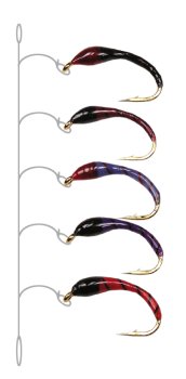Profi Hegene HG08 ALPENSEE Rot/Violett/Flieder/Weinrot/Schwarz