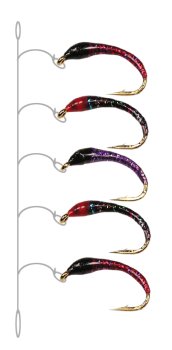 Profi Hegene HG10 HEGENE METALLIC 2 Rot/Schwarz/Violett/Schwarz/Rot