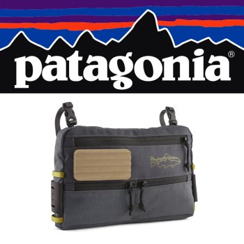 Patagonia Stealth Switch Pack 3L in Forge Grey w/P6 Blue (FRGZ) Optimal zur Befestigung an Gürtel, Wathose oder Backpack vorn bzw. hinten.