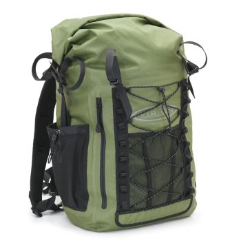 Vision Aqua Weekend Pack in Olive und mit 50 Liter Fassungsvolumen Der absolut wasserdichte Rucksack, optimal nicht nur zum Fliegenfischen!