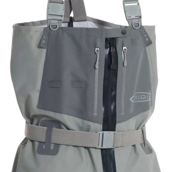 Vision KOSKI ZIP Grey Modell 2026 Die Wathose mit dem absolut wasserdichten Front-Reißverschluss. Einführungs-Angebot, nur für kurze Zeit!