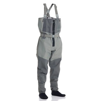 Vision KOSKI ZIP Grey Modell 2026 Die Wathose mit dem absolut wasserdichten Front-Reißverschluss. Einführungs-Angebot, nur für kurze Zeit!