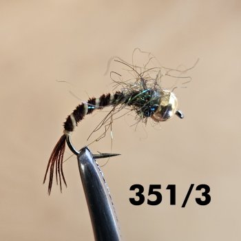 Nymphe, Tungsten, Goldkopf, Wolfram, Sonderangebot Fliegen, Fliegenfischen, Ausrüstung