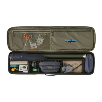 Patagonia Black Hole Rod Case in Basin Green w/Fitz Trout BGFT (BGFT) Der robuste Fliegenruten-Transportkoffer