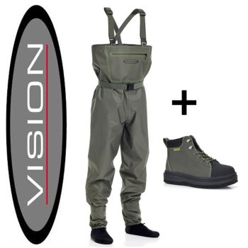 Vision Rio Vanda Wat-Set Wathose mit Watschuh - das preiswerte und robuste Wat-Set. Sonderpreis, nur für kurze Zeit!
