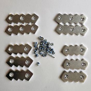 Patagonia Foot Tractor Aluminum Bar Traction Replacement Kit - Aluminium-Stollen für Danner ältere Ausführung Größe L 12-14