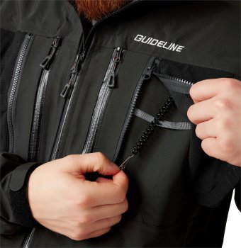 Guideline Laxa 2.0 Wading Jacket Watjacke (Guideline Schriftzug weiß) Ausverkauf - Schnell Zuschnappen und Sparen!