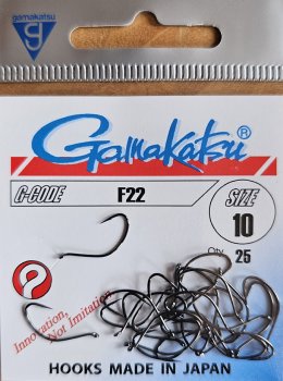 Gamakatsu F22 Der Fliegenhaken für den Bachflohkrebs und Köcherfliegen-Nymphen