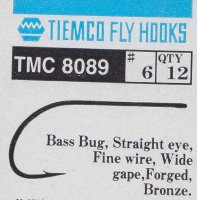 Tiemco TMC 8089 Der Bass Bug Fliegenhaken