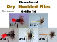Dry Hackled Flies
