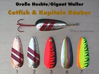 Catfish & Kapitale Räuber 70g (5 Farb-Modelle zur Auswahl)