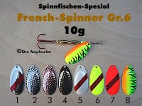 French-Spinner Gr.6 10g (8 Farben zur Auswahl)