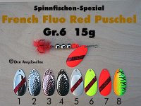 French Fluo Red Puschel Gr.6 15g (7 Farben zur Auswahl)