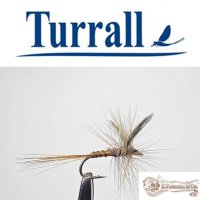 Turrall No.03 Medium Olive Spent #14 Special European Dry -Eine klassische, traditionelle Trockenfliege aus England-