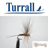 Turrall No.05 Dark Olive Imago in Größe 16 Special European Dry -Eine klassische, traditionelle Trockenfliege aus England-