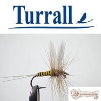 Turrall No.06 Pale Water Dun in Größe 16 Special European Dry -Eine klassische, traditionelle Trockenfliege aus England-