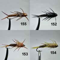 Stonefly Nymph Größe #6, 4 Varianten zur Auswahl