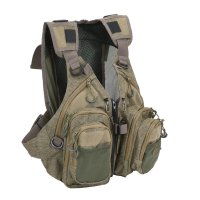 Vision Mega Bra Nutria Die Fliegenweste mit dem integrierten Tagesrucksack