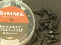 Simms Hardbite Stud Felt Die Spikes für Watschuhe mit Filz-Sohle.
