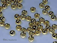 Tungsten Perlen Beads Inhalt 20 Stück Auswahl: Gold (Echtvergoldet), Kupfer, Nickel, Black