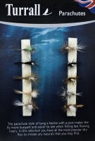 Turrall Parachutes Selection Das Parachut-Trockenfliegen-Sortiment FinestFishingFlies