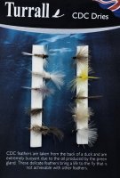 Turrall CDC Dries Das CDC-Trockenfliegen-Set FinestFishingFlies