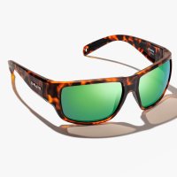 BAJIO Piedra Dark Tort Matte Green Mirror PC Polarisations-Brille