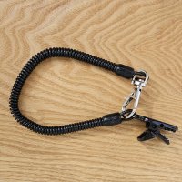 MUSKA Lanyard with Clip and Carabines DieSicherungs-LeinemitClipundKarabiner