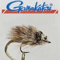 Gamakatsu Musky Mouse Natural Größe 2/0 Schwimmender Hechtstreamer mit Krautschutz