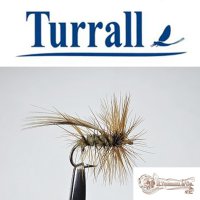 Turrall No.26 Day Sedge in Größe 14 Special European Dry -Eine klassische, traditionelle Trockenfliege aus England-