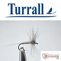 Turrall No.25 Caenis in Größe 18 Special European Dry -Eine klassische, traditionelle Trockenfliege aus England-