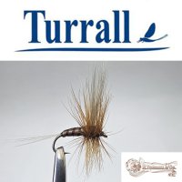 Turrall No.24 Rhitrogena Imago in Größe 14 Special European Dry -Eine klassische, traditionelle Trockenfliege aus England-