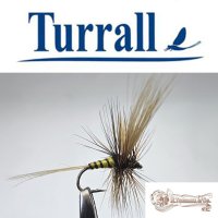 Turrall No.19 Ecdio Fluminum in Größe 14 Special European Dry -Eine klassische, traditionelle Trockenfliege aus England-
