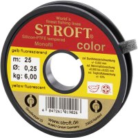 STROFT Color Fluoreszierend Gelb 25m Das ideale Vorfachmaterial für deine Bissanzeigervorfächer