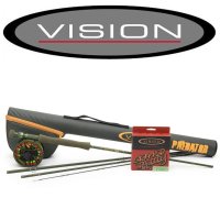 Vision Predator Outfit #9 9Ft Das perfekte Set zum Fliegenfischen auf Hecht mit 6 fängigen Gratis-Hechtfliegen in einer praktischen Fliegenbox. Einführungspreis nur für kurze Zeit!