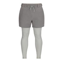 Simms Latitude BiComp Bottom Steel/Cinder Shorts mit Leggings - die ideale Watkombination für das Wet Wading.