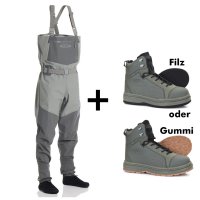 Vision Koski Grey Watset mit Koski Watschuh 2.0 (Filz- oder Gummi-Sohle zur Auswahl) New 2026