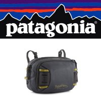Patagonia Stealth Switch Pack 5L in Forge Grey W/ Graze Green (FRGZ) Kann als Brust-, Hüft- oder Sling-Pack getragen.