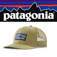 Patagonia P-6 Logo Trucker Hat in Gumtree Green (GMTG)